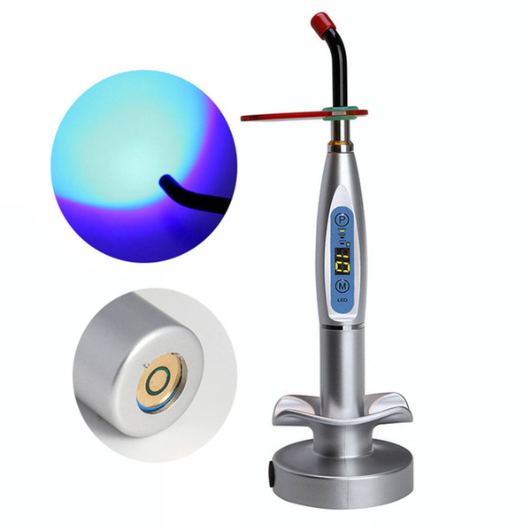 Dental Curing Light Cure Light Cure Lamp Curing Machine Wireless Cordless (Silver)