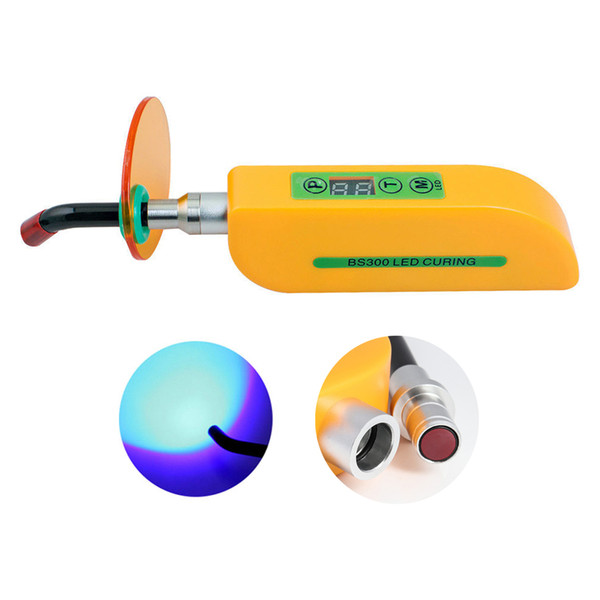Dental Curing Light Cure Light Cure Lamp Curing Machine Wireless (Yellow)