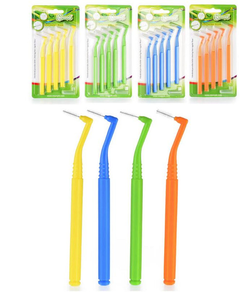 Dropshipping Soft Filaments Tooth Teeth Cleaning Floss Interdental Red Brush Brushes 0.7mm~1.5mm brushed nickel bathroom sink