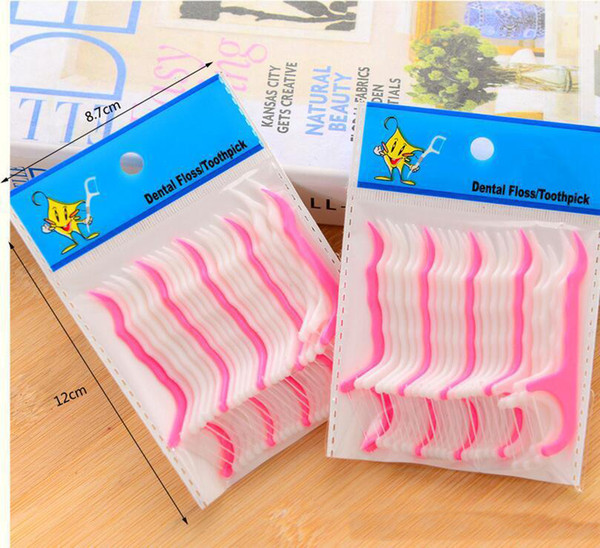 Factory Price Dental Floss Picks Waxed Teeth Oral Care Triple Clean Dental Floss Picks Waxed Teeth