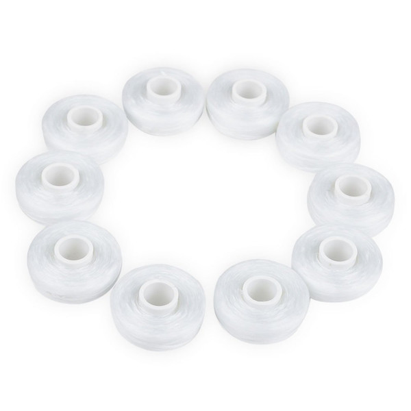 10 Rolls Dental Flosser Oral Cleaning Nylon Materials Built-in Spool Wax Replacement Flat Wire For Adults White Hot Sales