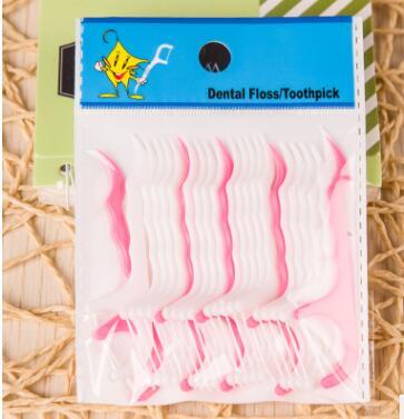 25pcs/set Dental Floss Pick Plastic Toothpick Stick for Oral Health Care Kitchen Table Accessories