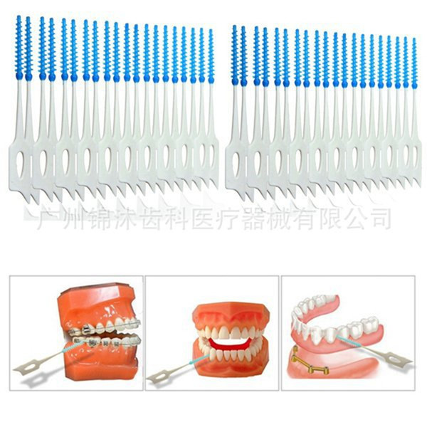 Fashion Tooth Flossing Head Oral Hygiene Dental Plastic Interdental Brush Toothpick Tooth Pick Brush Tooth Cleaning