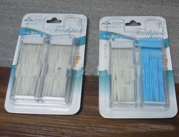 2017 Customized package Double Head 120pcs Dental Floss toothpicks Oral Hygiene free shipping MADE In China