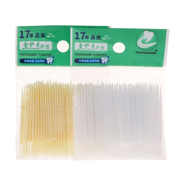 100pcs Dental Floss Interdental Toothpick Brush Brush Teeth Stick Dental C18112601