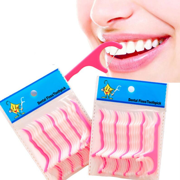 25pcs Dental Floss Interdental Brush Teeth Stick Toothpicks Tooth Thread Floss Pick Escarbadientes Tandenstokers