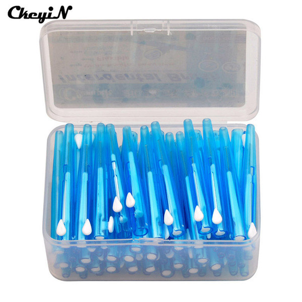 Original 60pcs/box 0.7MM Dental Slim Soft Interdental Brush Brush Tooth Pick Interdental Cleaners Oral Care Tool Oral Hygiene 0