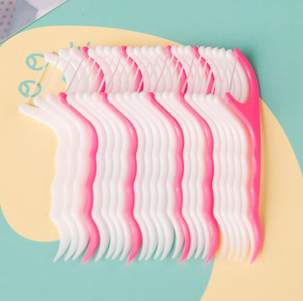 25Pcs/Set Dental Flosser Interdental Brush Clean Teeth Stick Toothpicks Floss Pick Oral Hygiene Tooth Dental Floss Oral Deep Clean