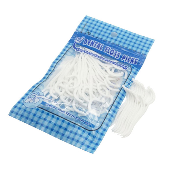 50pcs/set Interdental Brush Teeth Stick Tooth Picks Dental Floss Oral Hygiene Teeth Clean Stick Toothpicks