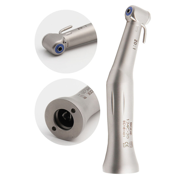 Dental Low Speed Handpiece 20:1 Reduction Implant Surgery Contra Angle Handpiece BODE 124C-20