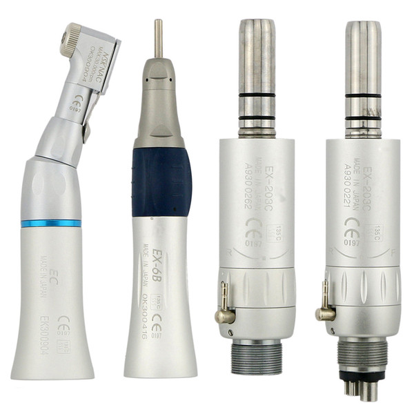 Dental Low Speed Handpiece EX203C Straight Contra Angle Air Motor Borden/Midwest 2/4Holes