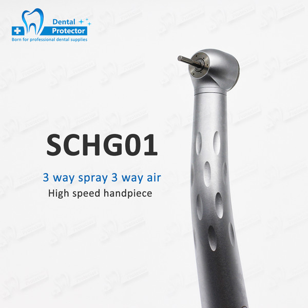 SOCO high speed hand tool triple Water Outlets&triple air outlets perfect cooling noiseless and clean head system air turbine