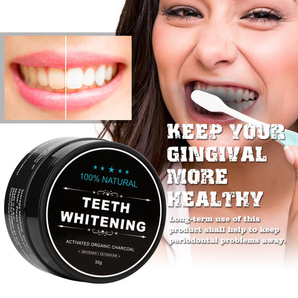 Bamboo Activated Charcoal Teeth Whitening Powder Natural Tooth Whitening Powder for Smoke Coffee Tea Stain Remove Oral Hygiene