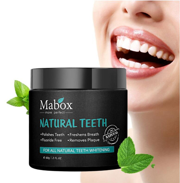 60G Good quality 100% natural Activated carbon bamboo charcoal whitening toothed tooth powder remove the stain of yellow black