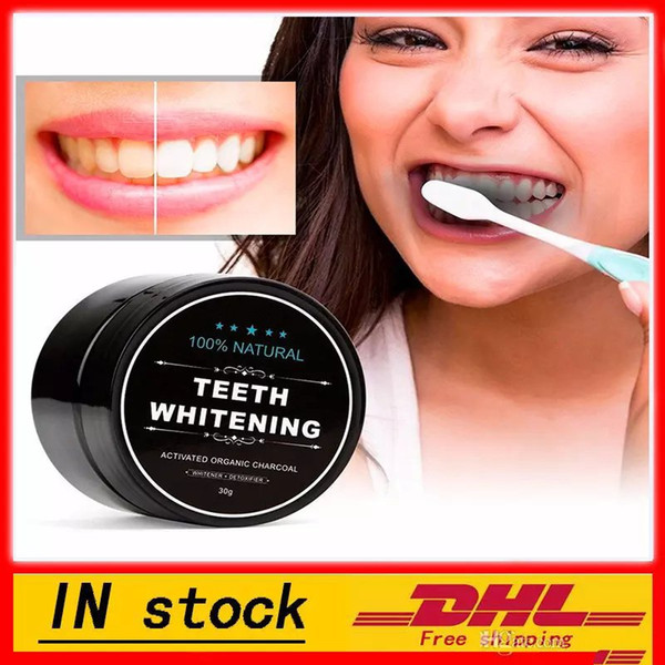 (In Stock)- Natural Organic Activated Charcoal Natural Teeth Whitening Powder Remove Smoke Tea Coffee Yellow Stains Bad Breath Oral Care 30g