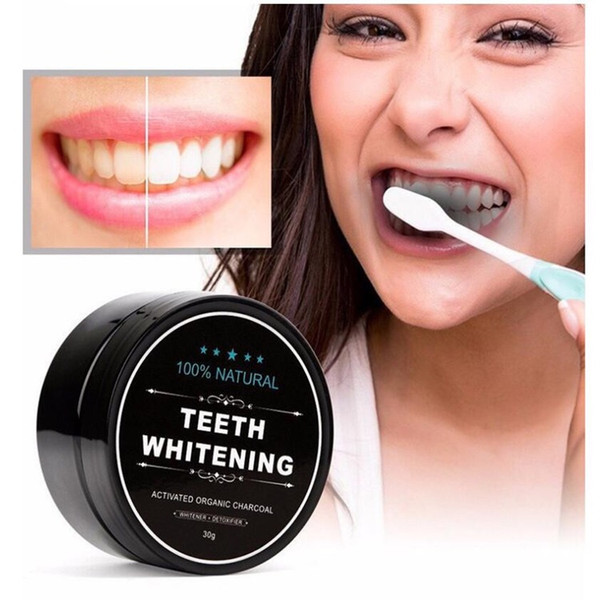 Hot sell 100% Natural Organic Activated Charcoal Natural Teeth Whitening Powder Remove Smoke Tea Coffee Yellow Stains Bad Breath Oral Care