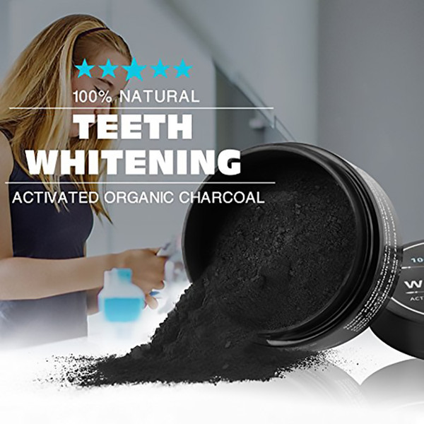 2017 All Natural and Organic Activated Charcoal Teeth Cleaning Tooth and Gum Powder Total teeth Whites 30g without logo