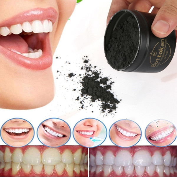 Teeth Whitening Bamboo moon Charcoal Powder Oral Hygiene Cleaning Teeth Plaque Tartar Removal Stains moderate Teeth White strips Powders