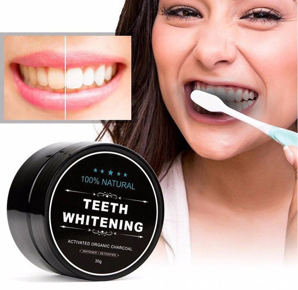 100% Natural Organic Activated Charcoal Natural Teeth Whitening Powder Remove Smoke Tea Coffee Yellow Stains Bad Breath Oral Care 30g