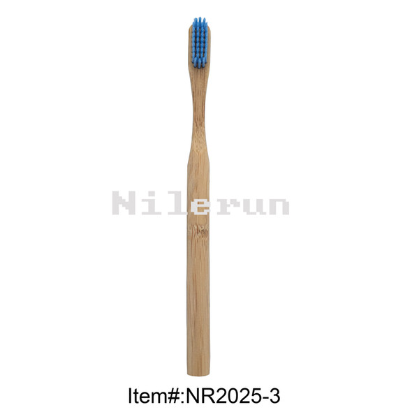 Fashion modern eco-friendly round bamboo toothbrush