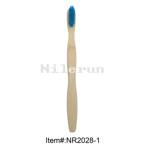 Healthy eco-friendly waved bamboo toothbrush