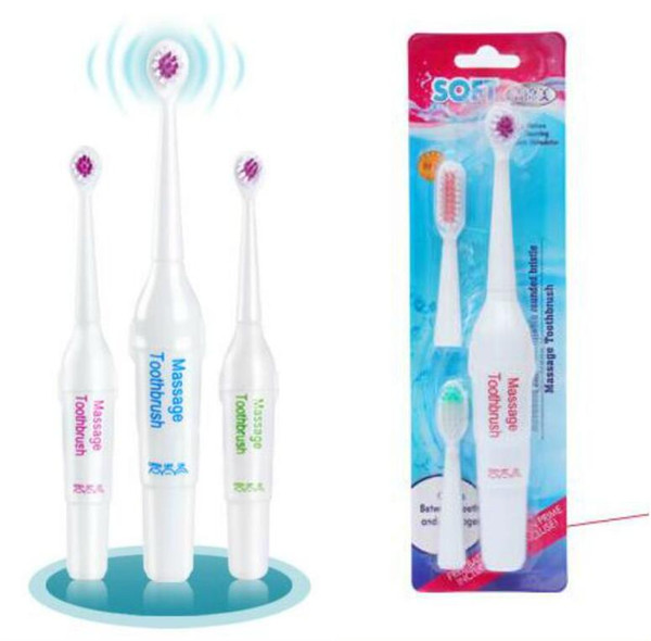 Electric Toothbrush Soft Bristle Silicone Professional Tooth Brush Mouth Clean Baby Oral Hygiene Waterproof +3 Brush Heads gift