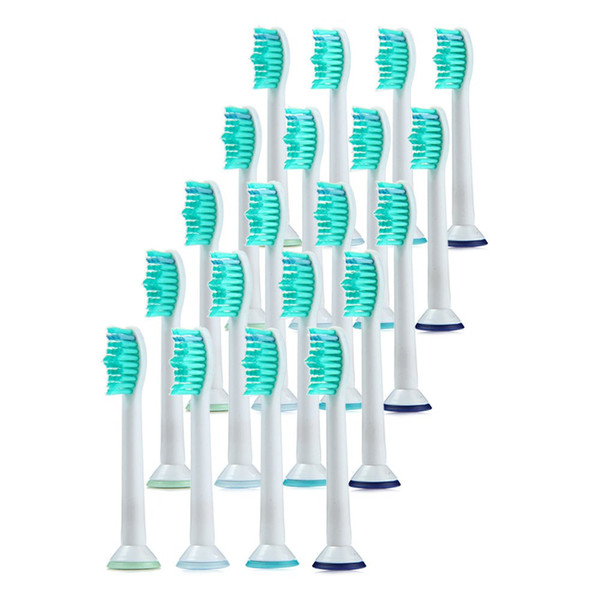 20pcs Hx6014 New Replacement Brush Heads Toothbrush Heads For Sonicare Electric Toothbrush White Tooth Brush +B