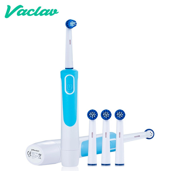 Vaclav 2018 New Electric Toothbrush Electric Sonic Ultrasonic Tooth Brush Rotating Toothbrush Operated Rechargeable AA Battery C18112601