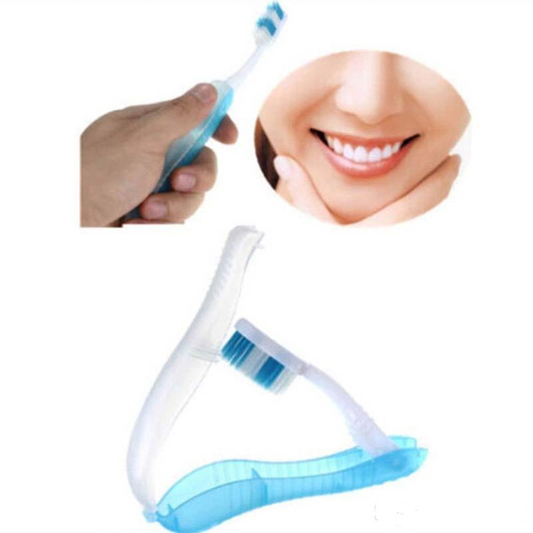 Portable Disposable Toothbrush Hotel Folding Outdoor Traveling Plastic Disposable Tooth Brush Must-have Portable Toothbrush free ship ST250