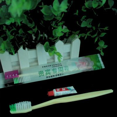 Hotel Travel Toothbrush with toothpaste -Middle hard brush