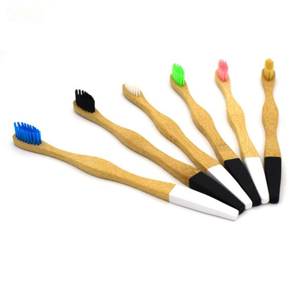 Healthy Adult Soft Bamboo Wood Handle Eco-friendly Material Health Oral Hygience Oral Care Toothbrush fast shipping F1428