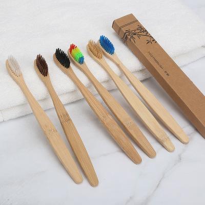 HOT Environment-friendly Wood Toothbrush Bamboo Toothbrush Soft Bamboo Fibre Wooden Handle Low-carbon Eco-friendly For Adults Oral Hygiene