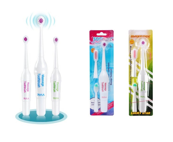 3 Heads Electric Toothbrush Rotating Type Brush Heads Battery Operated Teethbrush Hot Sell Teeth Whitening For Adults and child