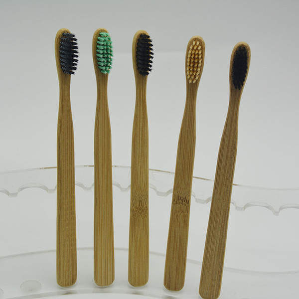 Hot Environment-friendly Wood Toothbrush Bamboo Toothbrush Soft Bamboo Fibre Wooden Handle Low-carbon Eco-friendly For Adults Oral Hygiene