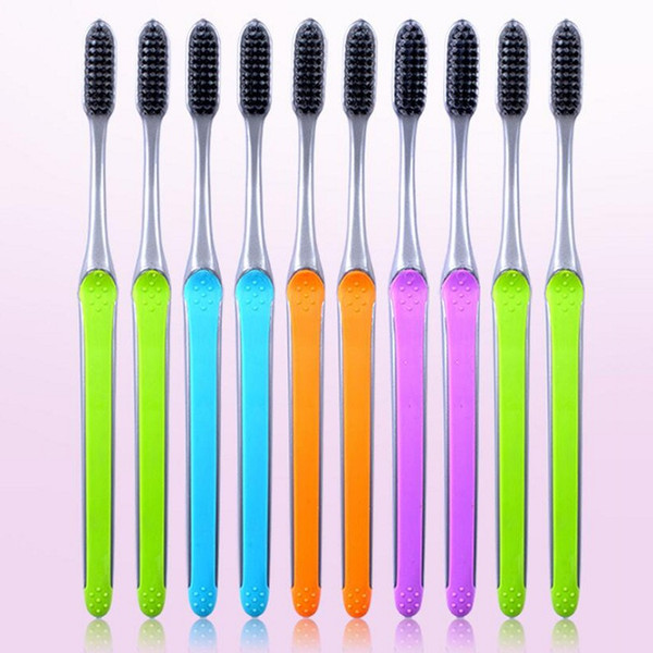 Toothbrush Bamboo Charcoal Toothbrush Portable Manual Tooth Brush Nano Toothbrushes Soft Bristle clean