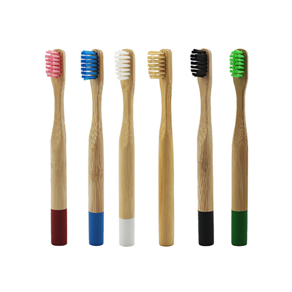 New Fashion Bamboo Charcoal Bristle Crown Environmentally Wood Toothbrush Bamboo Toothbrush Soft-Bristle Capitellum Bamboo Toothbrushes