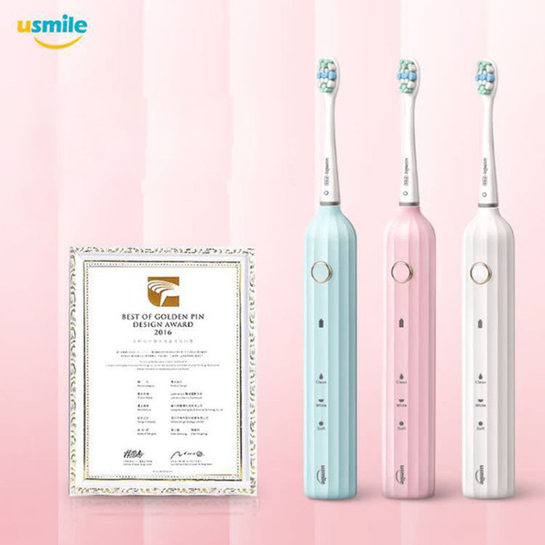 Pro Sonic Electric Toothbrush Rechargeable USB Charge 4 Pcs Replaceable Heads Timer Teeth Tooth Brush Waterproof