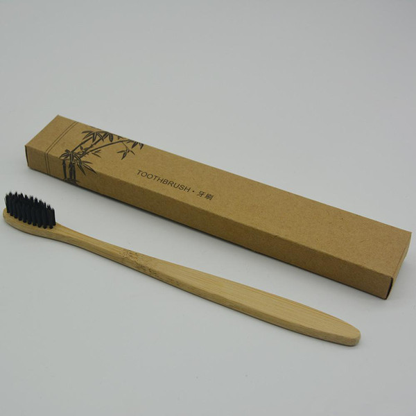 HOT Environment-friendly Wood Toothbrush Bamboo Toothbrush Soft Bamboo Fibre Wooden Handle Low-carbon Eco-friendly For Adults Oral Hygiene