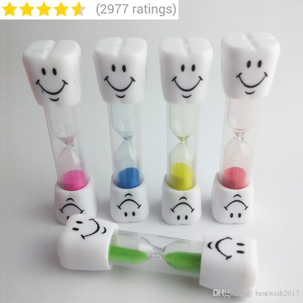 Multicolor 3 Minute Hourglass Kids Toothbrush Timer Smiley Sand Egg Timer 2/3 Minutes Sandglass Timer