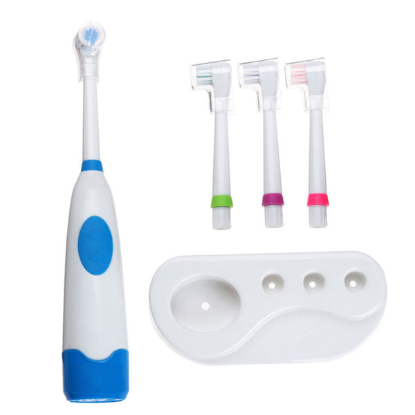 New Adult Double Power Electric Toothbrush 360 Degree Rotation Sound Vibration Waterproof Automatic Toothbrush With 3 Heads