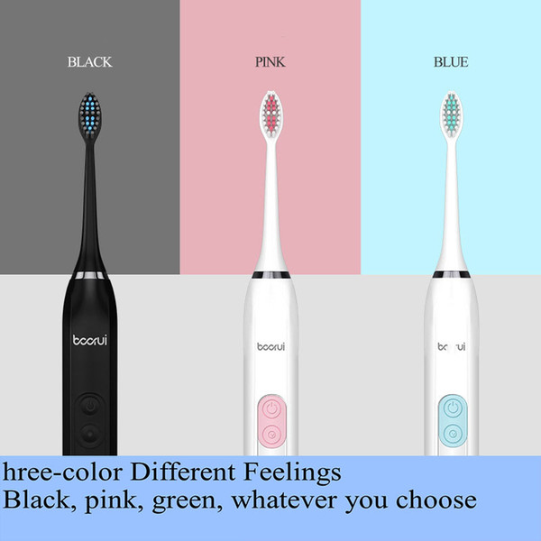 Adults use magnetic suspension acoustic vibration electric toothbrush, 5 optional toothbrushing methods, built-in timer for 2 minutes, water