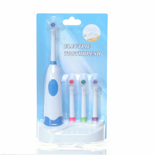 2016 Battery Operated Electric Toothbrush with 4 Brush Heads Oral Hygiene Health Products No Rechargeable Tooth Brush