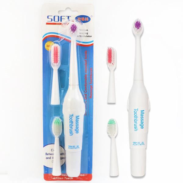 H204 creative large electric toothbrushes can replace soft toothed adult toothbrushes with three pieces of cards.