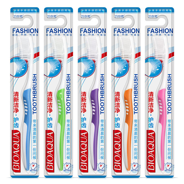 Brand Home Adult Oral Hygiene Soft Hair Head Toothbrush 6pcs/set Tooth Health Deep Cleaning Protect Gingival Products Ramdom Color