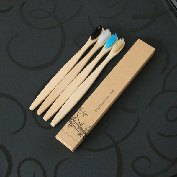 Bamboo Toothbrush Bamboo Charcoal Toothbrush Soft Nylon Capitellum Bamboo Toothbrushes for Hotel Travel Tooth Brush 3006071