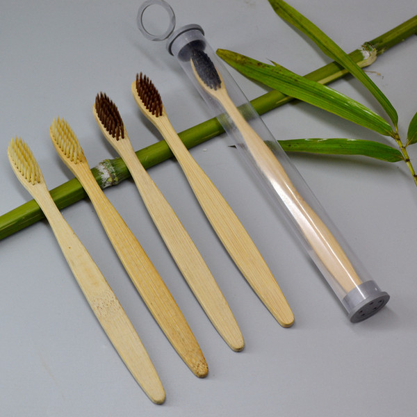 Bamboo Toothbrush Bamboo charcoal Toothbrush Soft Nylon Capitellum Bamboo Toothbrushes for Hotel Travel Tooth Brush