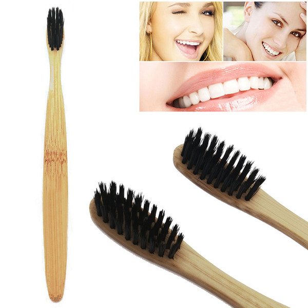 Natural Bamboo Toothbrush Bamboo Charcoal Toothbrush Low Carbon Bamboo Nylon Wood Handle Toothbrush