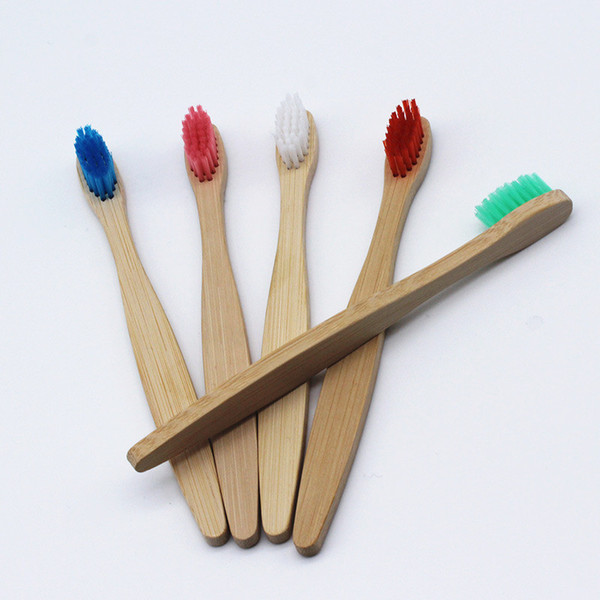 Kid Bamboo Toothbrush Eco Bamboo charcoal Toothbrush Soft Nylon Capitellum Bamboo Toothbrushes for Hotel Travel Children Eco Tooth Brush