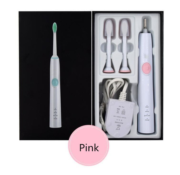 Inductive Sonic Toothbrush IPX7Waterproof Electric Toothbrush Adult Toothbrush Oral Care 45Dady Working Time 3 Type Clean Models Pink