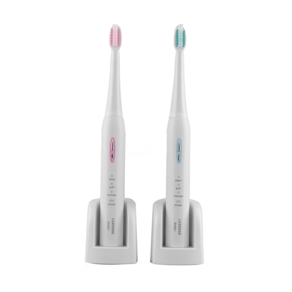 SN901 Electric Toothbrush Acoustic Wave Sonic Vibration Inductive Wireless Rechargeable Electric Toothbrush Sonic Brush PINK BLUE 0610008